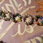 Silver Link Necklace Multi ..