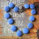 Fabric Button Necklace