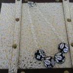 Fabric Button Necklace