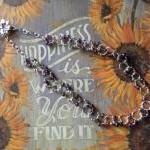 Glass Beaded Linked Necklac..