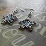 Silver Flower with Swarovsk..