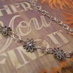 Swarovski Crystal/Silver Fl..