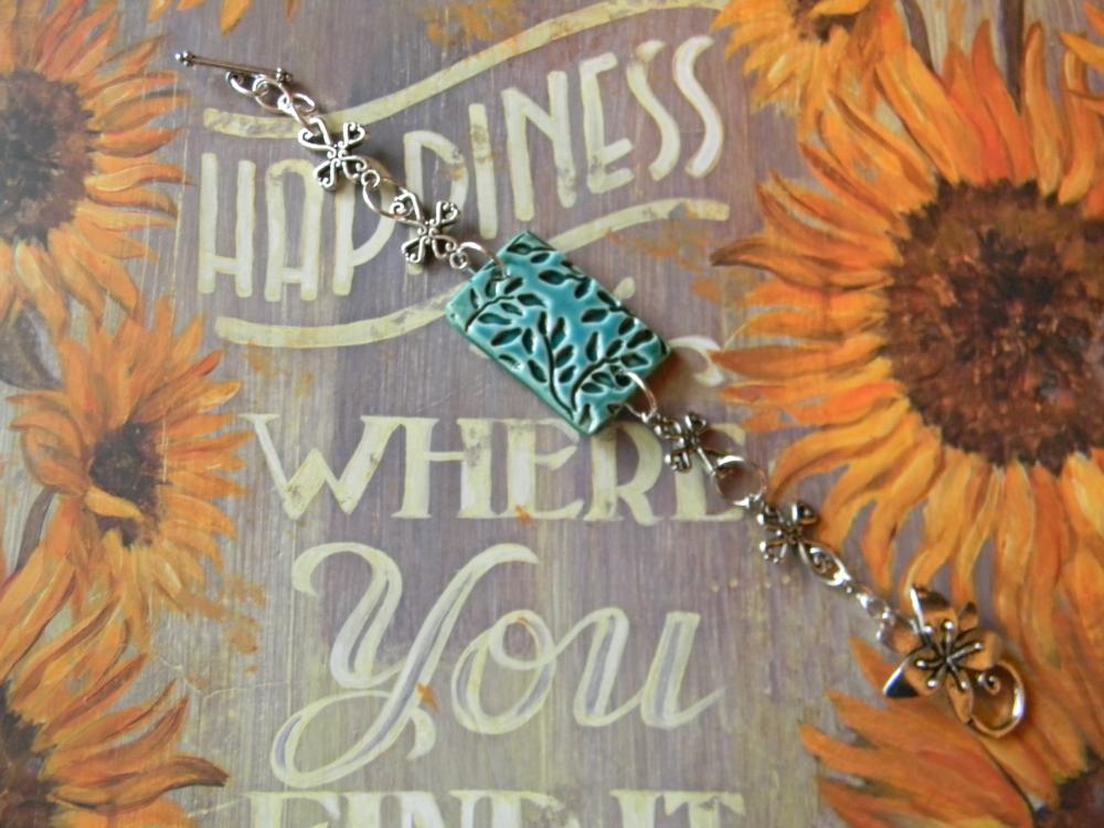 Pottery Ceramic Beaded Bracelet